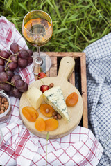 Picnic at the park on the grass