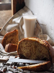 bizcocho de chocolate, pan dulce con chocolate 