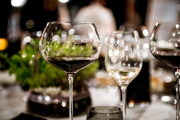Drinking dinner party red wine concept