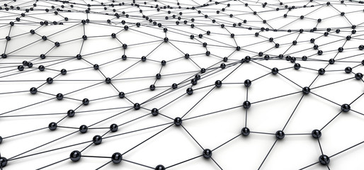 Concepto de internet,redes y trabajo en grupo.Fondo abstracto de tecnología e informática con estructura de redes