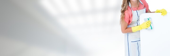 Cleaner with bright background