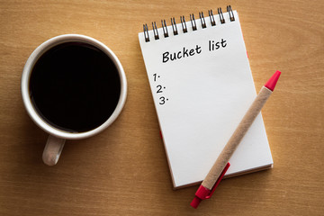 Bucket list conceptual 