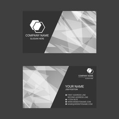Black and White Abstract Business Card Templates