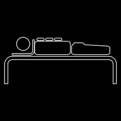 SPA   the white path icon .