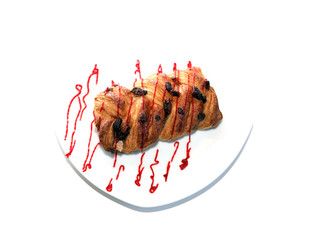 Delicious Pie On White