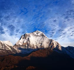 Crédence de cuisine en verre imprimé Dhaulagiri Dhaulagiri Peak - vue depuis Poon Hill, Népal Himalaya