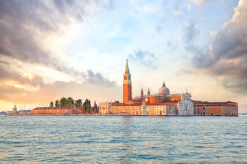 Fototapeta na wymiar San Giorgio Maggiore Island at sunrise, Venice, Italy