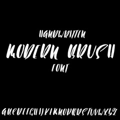 Hand drawn elegant calligraphy font. Modern brush lettering. Grunge style alphabet. Vector illustration.