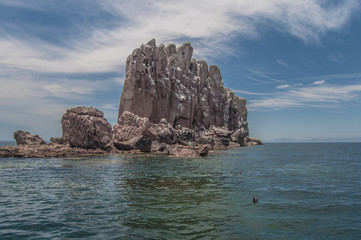 Naklejka premium Isla Espiritu Santo, Sea Of Cortes, La Paz Baja California Sur. Mexico