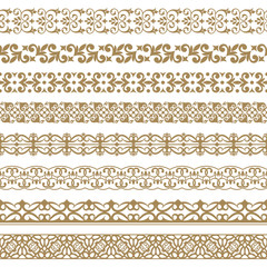 Vector set of art dividers