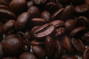  The Roasted coffee beans image closeup