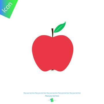 Apple vector icon