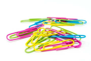 paper clip isolated on white background