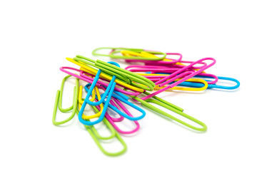 paper clip isolated on white background