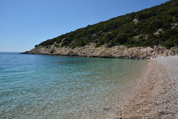 Lubenice Beach near blue grotte