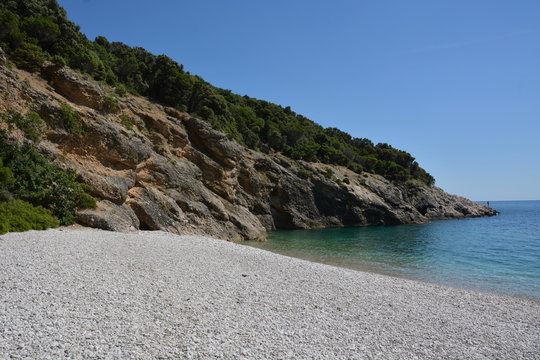 Lubenice Beach near blue grotte