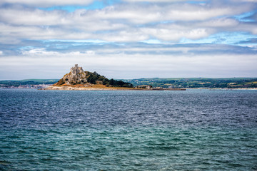 Naklejka premium st michaels mount off marazion in Cornwall england uk
