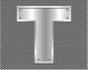Metal Letter T