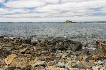 mounts bay cornwall england uk near penzance