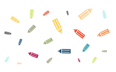 Viele bunte Farbstifte