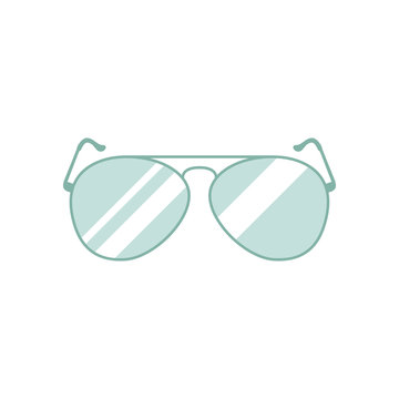 Sunglasses icon. Vector color illustration