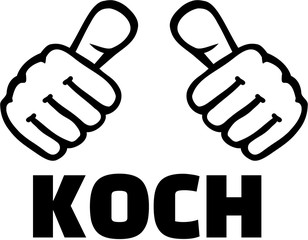 German chef with thumbs