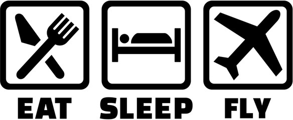Plane - Eat sleep fly
