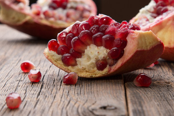 Fresh Garnet close-up