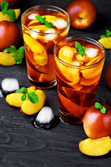 Peach ice tea