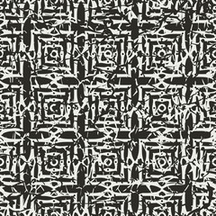 Vintage ornamental seamless textured pattern with grunge scratched effect . Element for design.
