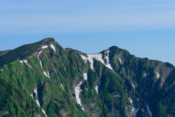 Fototapeta premium 北アルプス 鹿島槍ヶ岳