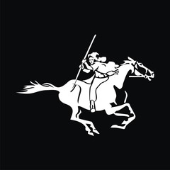 Soldier-rider with a spear