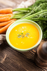 Carrot cream soup