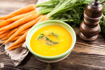 Carrot cream soup