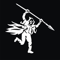 warrior with spear