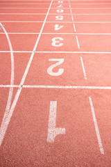 Running track number