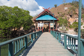 Steg und Eingang zum Nationalpark 