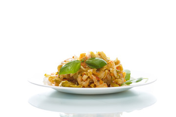 Stewed cabbage with carrots