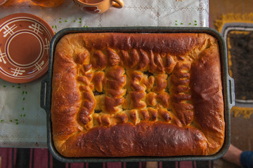 Russian homemade bread
