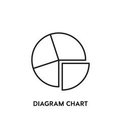 Diagram Chart vector icon, pie symbol. Modern, simple flat vector illustration for web site or mobile app