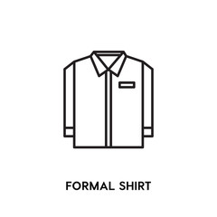 Formal Shirt vector icon, dress code symbol. Modern, simple flat vector illustration for web site or mobile app