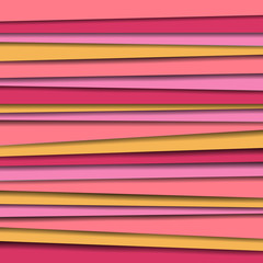 Abstract background, colorful layer with shadow such pink and yellow, design template, texture vector