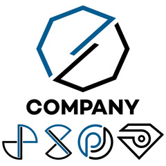 G and P company linked letter logo