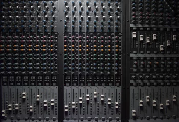 Foto op Canvas Sound music mixer control panel © FreeProd