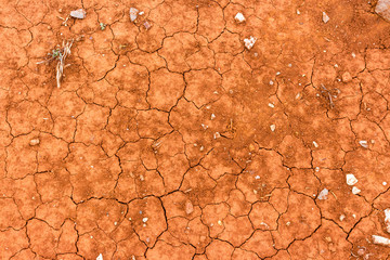 drought brown soil with few stones