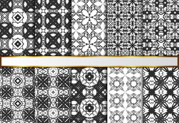 Set of vintage pattern for design.