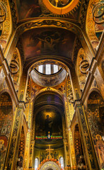 Fototapeta na wymiar Basilica Dome Saint Volodymyr Cathedral Kiev Ukraine