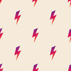 Lightning vector seamless pattern