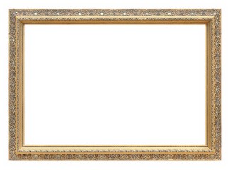 Golden frame for paintings, mirrors or photos