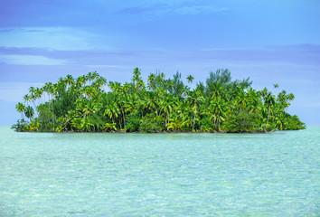 plage de reve avec lagon turquoise, polynésie, tahiti